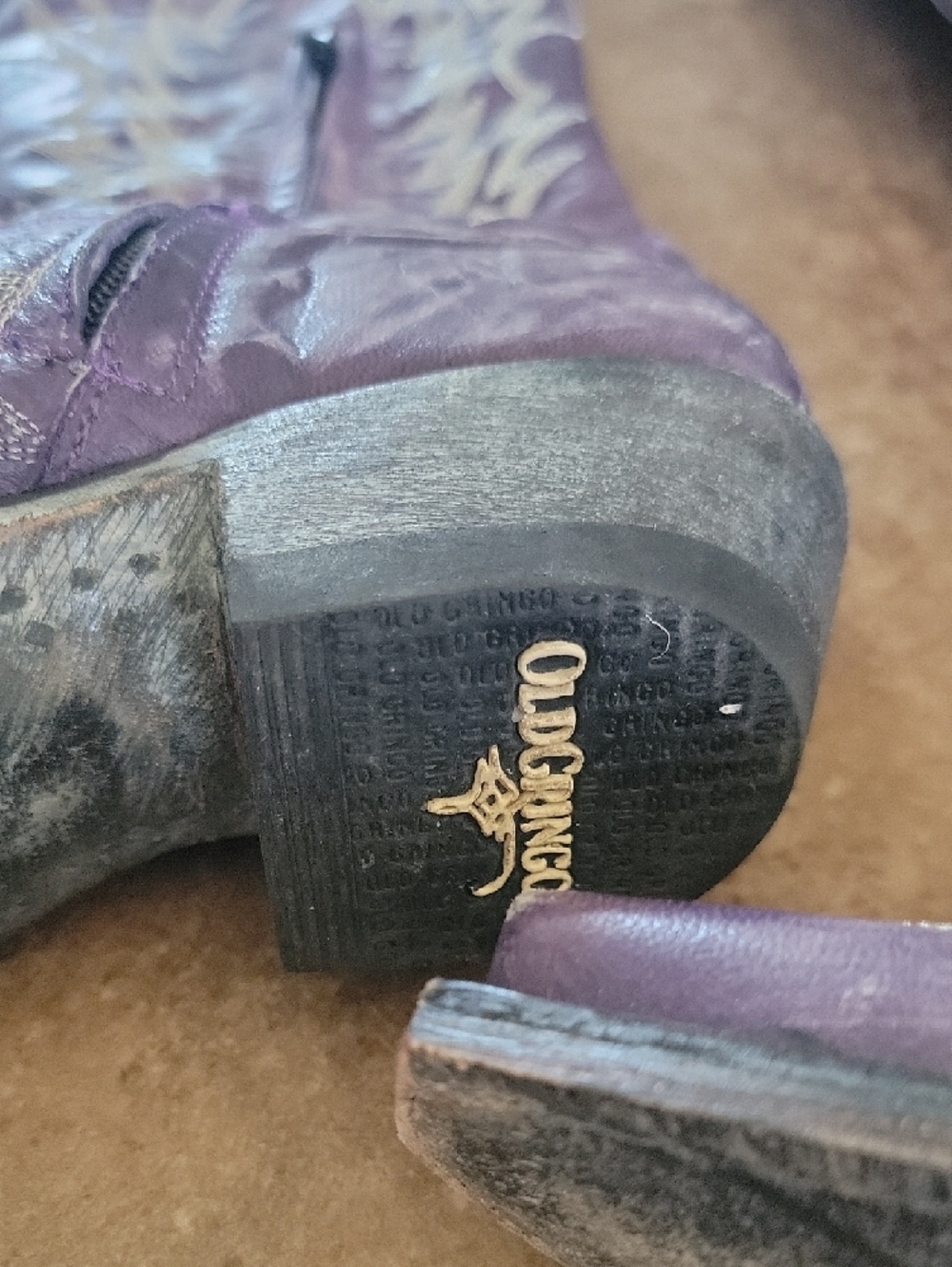 Old Gringo 5B Mayra Bis Purple Cowboy Boots - Picture 6 of 9